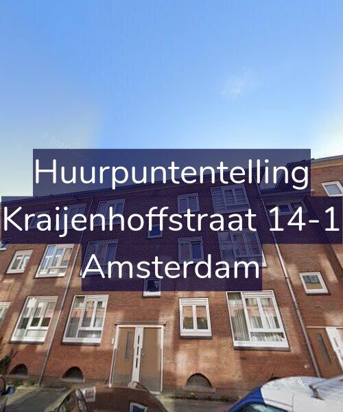 Foto gevel Huurpuntentelling voor Kraijenhoffstraat 14-1, Amsterdam