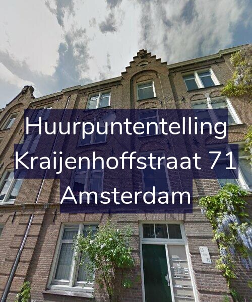 Foto gevel Huurpuntentelling voor Kraijenhoffstraat 71, Amsterdam