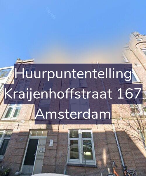 Foto gevel Huurpuntentelling voor Kraijenhoffstraat 167, Amsterdam