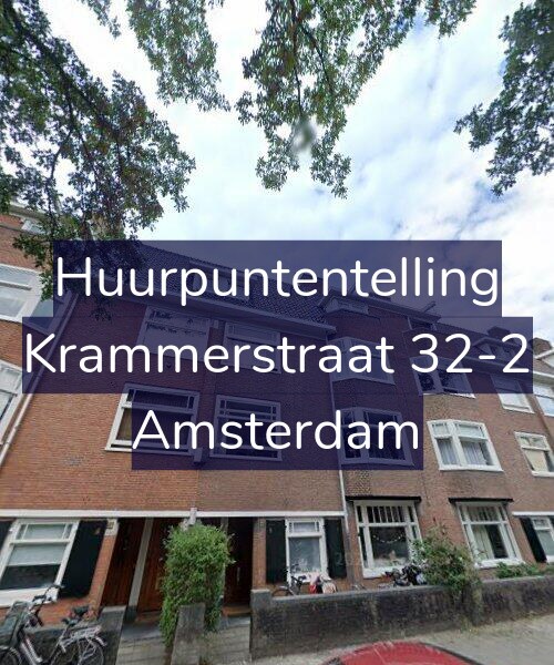 Foto gevel Huurpuntentelling voor Krammerstraat 32-2, Amsterdam