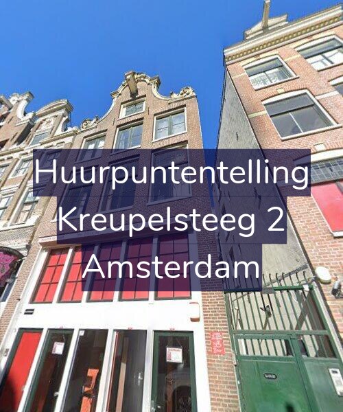 Foto gevel Huurpuntentelling voor Kreupelsteeg 2, Amsterdam