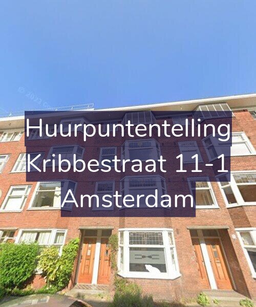 Foto gevel Huurpuntentelling voor Kribbestraat 11-1, Amsterdam
