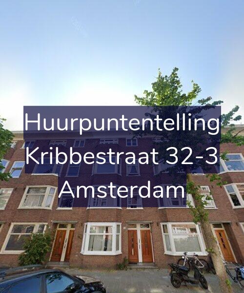 Foto gevel Huurpuntentelling voor Kribbestraat 32-3, Amsterdam