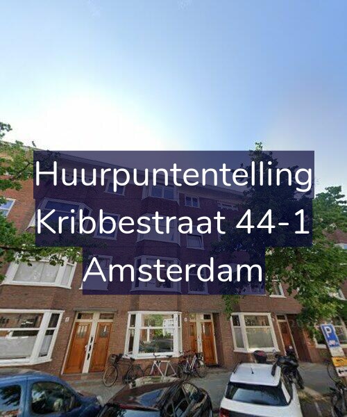 Foto gevel Huurpuntentelling voor Kribbestraat 44-1, Amsterdam