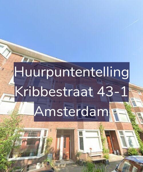 Foto gevel Huurpuntentelling voor Kribbestraat 43-1, Amsterdam