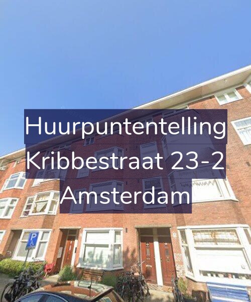 Foto gevel Huurpuntentelling voor Kribbestraat 23-2, Amsterdam