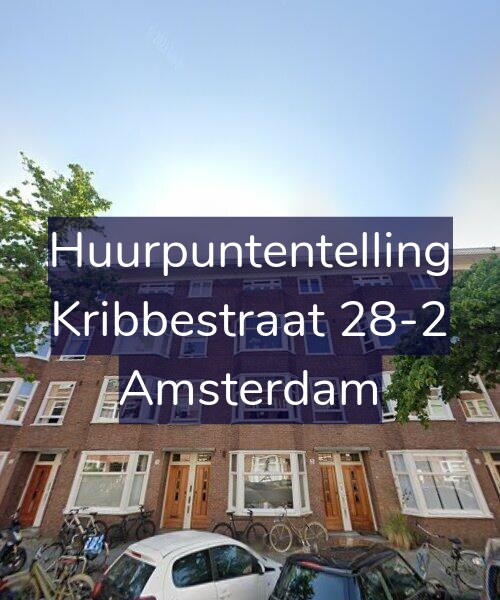 Foto gevel Huurpuntentelling voor Kribbestraat 28-2, Amsterdam