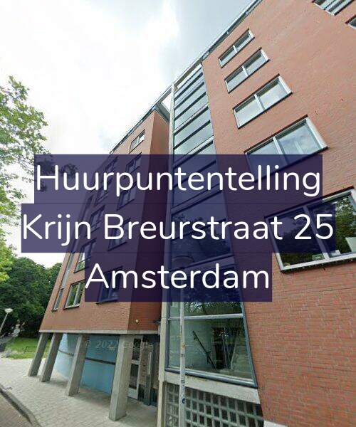 Foto gevel Huurpuntentelling voor Krijn Breurstraat 25, Amsterdam