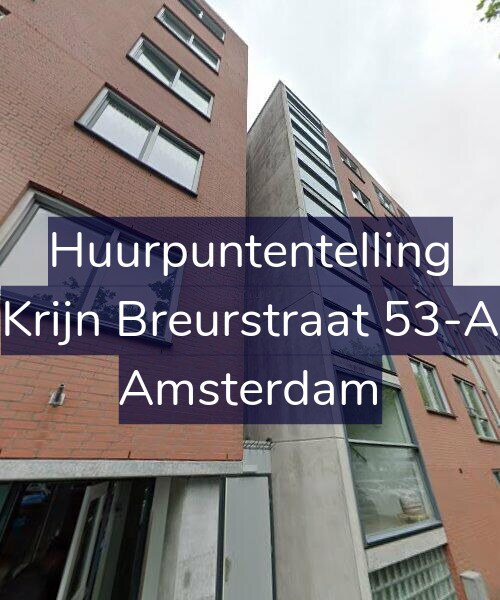 Foto gevel Huurpuntentelling voor Krijn Breurstraat 53-A, Amsterdam