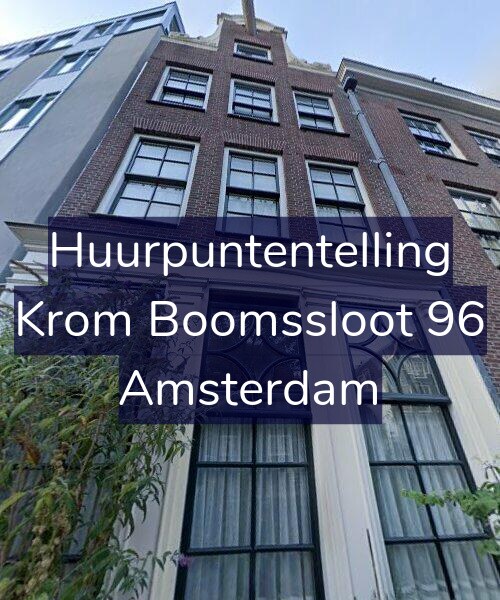 Foto gevel Huurpuntentelling voor Krom Boomssloot 96, Amsterdam