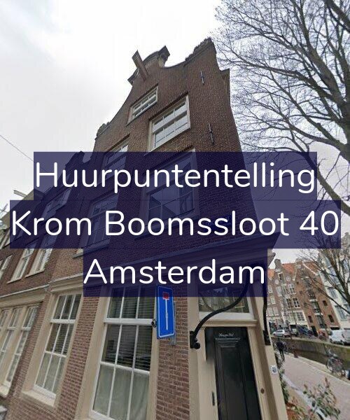 Foto gevel Huurpuntentelling voor Krom Boomssloot 40, Amsterdam
