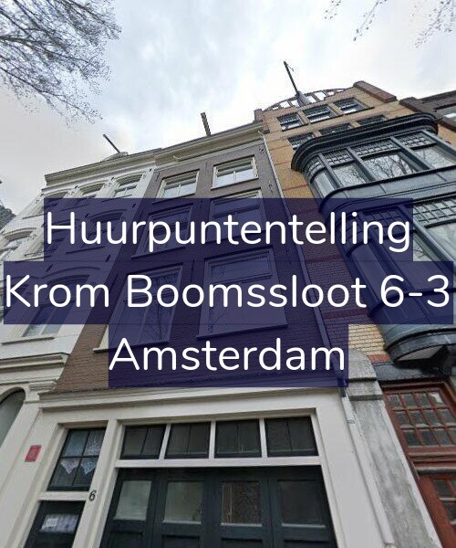 Foto gevel Huurpuntentelling voor Krom Boomssloot 6-3, Amsterdam