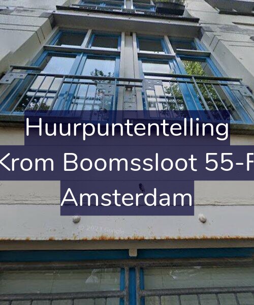 Foto gevel Huurpuntentelling voor Krom Boomssloot 55-F, Amsterdam