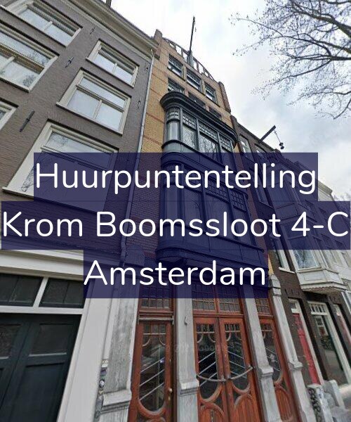 Foto gevel Huurpuntentelling voor Krom Boomssloot 4-C, Amsterdam