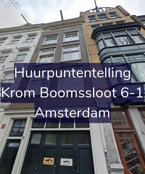 Foto gevel Huurpuntentelling voor Krom Boomssloot 6-1, Amsterdam