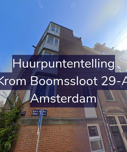 Foto gevel Huurpuntentelling voor Krom Boomssloot 29-A, Amsterdam
