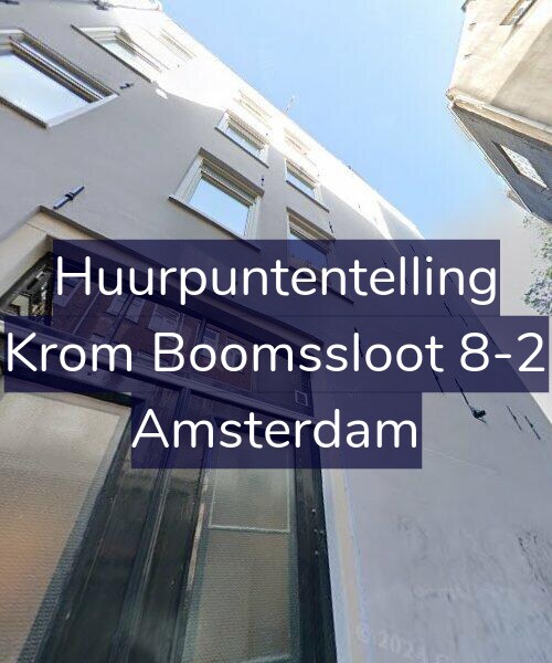 Foto gevel Huurpuntentelling voor Krom Boomssloot 8-2, Amsterdam