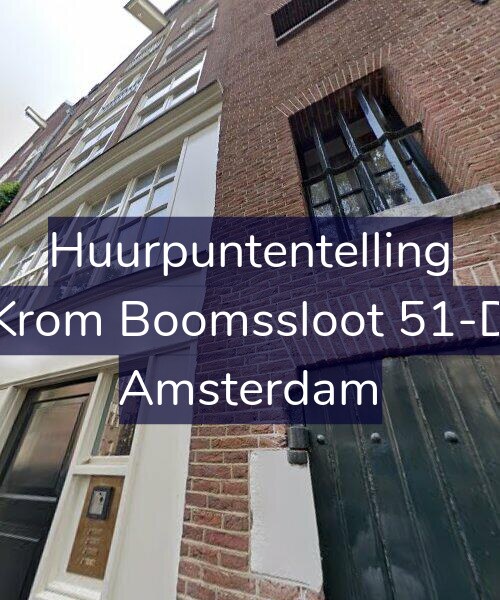 Foto gevel Huurpuntentelling voor Krom Boomssloot 51-D, Amsterdam