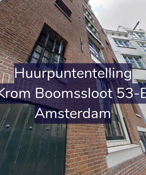 Foto gevel Huurpuntentelling voor Krom Boomssloot 53-B, Amsterdam