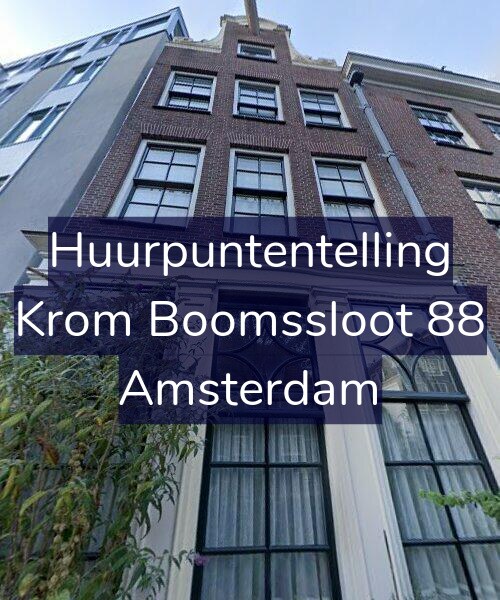 Foto gevel Huurpuntentelling voor Krom Boomssloot 88, Amsterdam