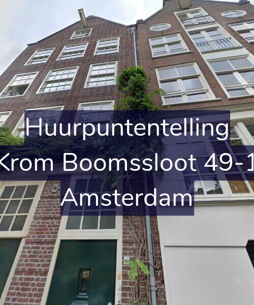 Foto gevel Huurpuntentelling voor Krom Boomssloot 49-1, Amsterdam
