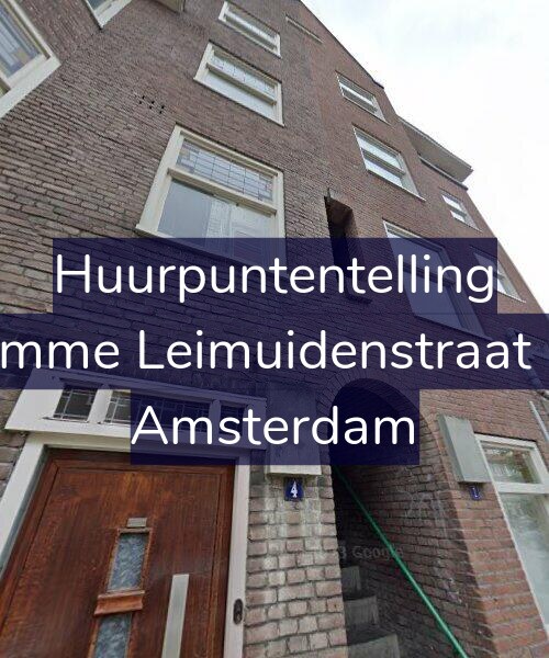 Foto gevel Huurpuntentelling voor Kromme Leimuidenstraat 2-1, Amsterdam
