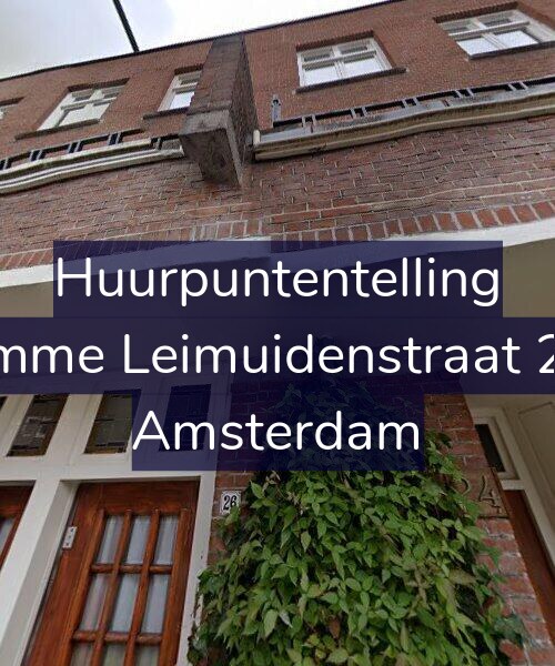Foto gevel Huurpuntentelling voor Kromme Leimuidenstraat 26-1, Amsterdam