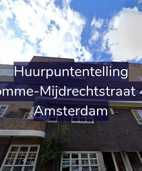 Foto gevel Huurpuntentelling voor Kromme-Mijdrechtstraat 4-2, Amsterdam