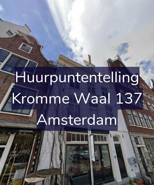 Foto gevel Huurpuntentelling voor Kromme Waal 137, Amsterdam