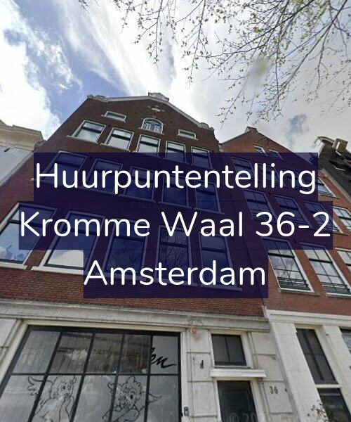 Foto gevel Huurpuntentelling voor Kromme Waal 36-2, Amsterdam