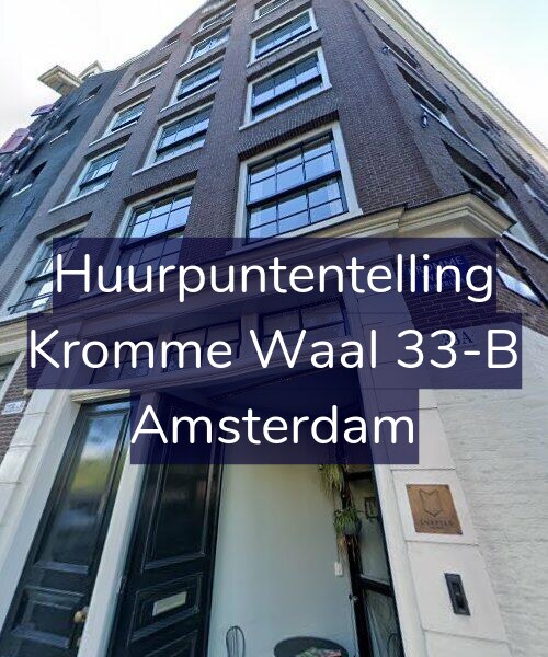 Foto gevel Huurpuntentelling voor Kromme Waal 33-B, Amsterdam