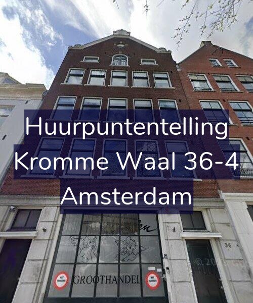 Foto gevel Huurpuntentelling voor Kromme Waal 36-4, Amsterdam