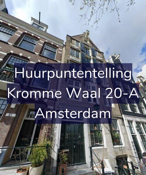 Foto gevel Huurpuntentelling voor Kromme Waal 20-A, Amsterdam