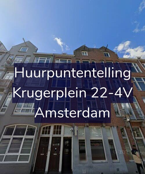 Foto gevel Huurpuntentelling voor Krugerplein 22-4V, Amsterdam