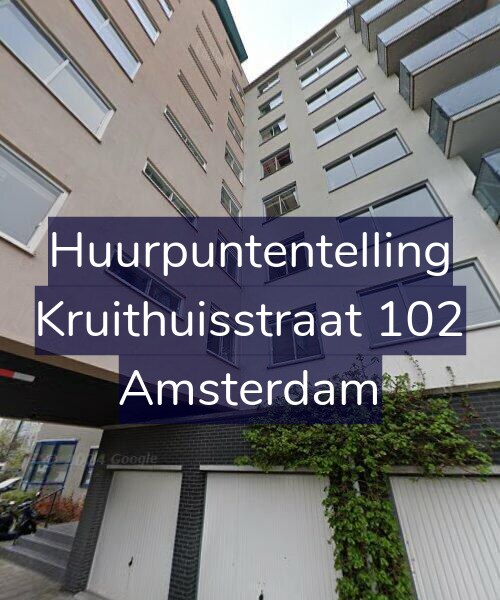 Foto gevel Huurpuntentelling voor Kruithuisstraat 102, Amsterdam