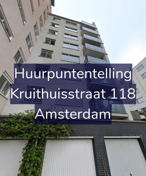 Foto gevel Huurpuntentelling voor Kruithuisstraat 118, Amsterdam
