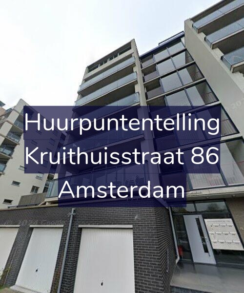 Foto gevel Huurpuntentelling voor Kruithuisstraat 86, Amsterdam