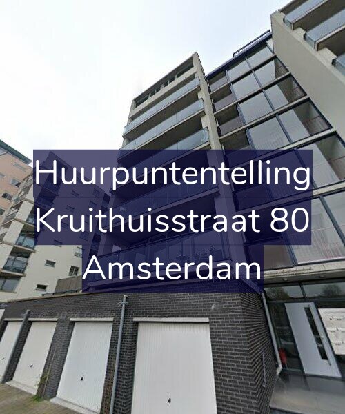 Foto gevel Huurpuntentelling voor Kruithuisstraat 80, Amsterdam