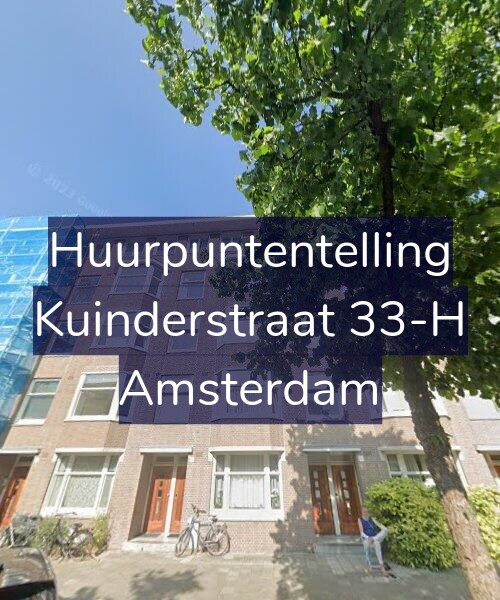 Foto gevel Huurpuntentelling voor Kuinderstraat 33-H, Amsterdam