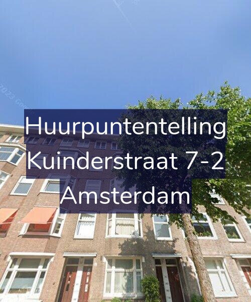Foto gevel Huurpuntentelling voor Kuinderstraat 7-2, Amsterdam