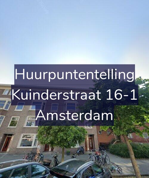 Foto gevel Huurpuntentelling voor Kuinderstraat 16-1, Amsterdam