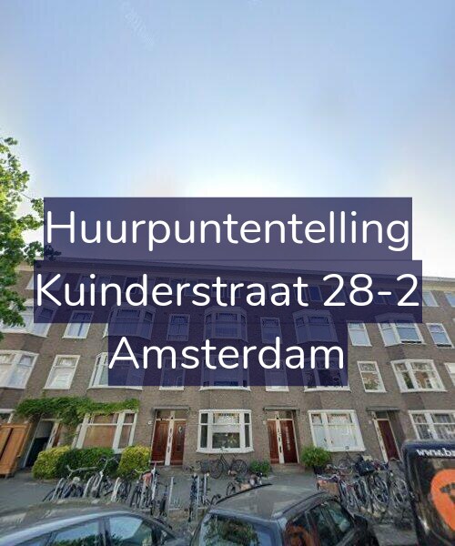 Foto gevel Huurpuntentelling voor Kuinderstraat 28-2, Amsterdam