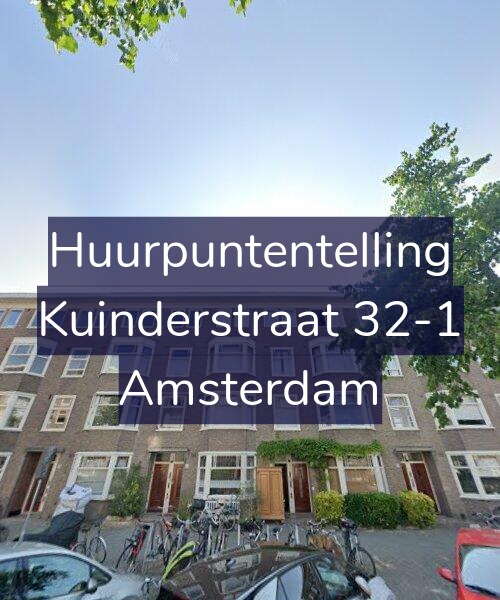 Foto gevel Huurpuntentelling voor Kuinderstraat 32-1, Amsterdam