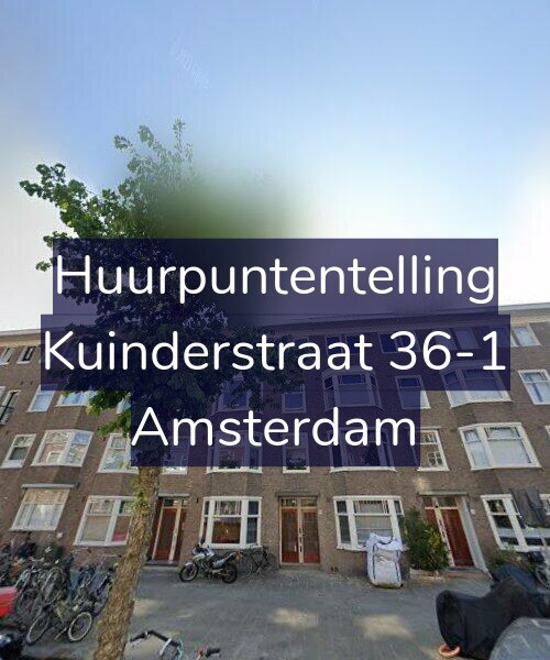 Foto gevel Huurpuntentelling voor Kuinderstraat 36-1, Amsterdam