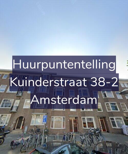 Foto gevel Huurpuntentelling voor Kuinderstraat 38-2, Amsterdam
