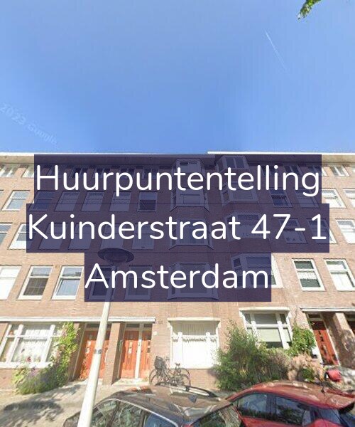 Foto gevel Huurpuntentelling voor Kuinderstraat 47-1, Amsterdam