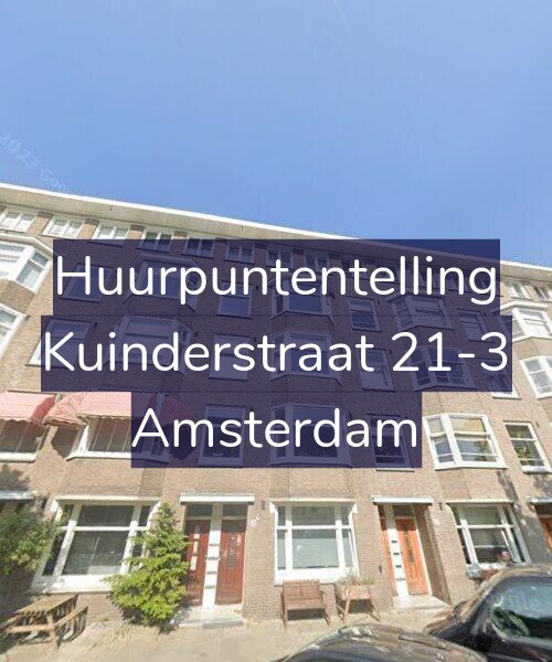 Foto gevel Huurpuntentelling voor Kuinderstraat 21-3, Amsterdam