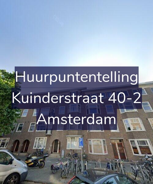 Foto gevel Huurpuntentelling voor Kuinderstraat 40-2, Amsterdam