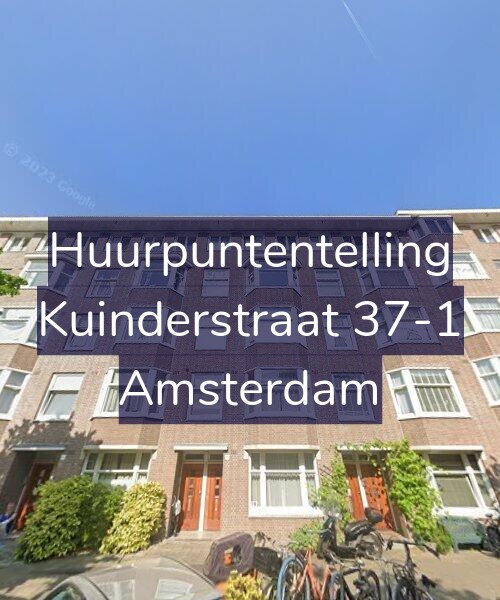 Foto gevel Huurpuntentelling voor Kuinderstraat 37-1, Amsterdam