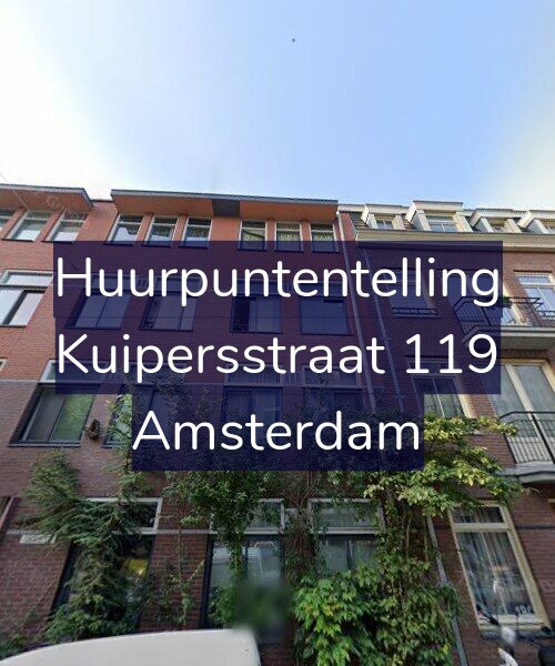 Foto gevel Huurpuntentelling voor Kuipersstraat 119, Amsterdam